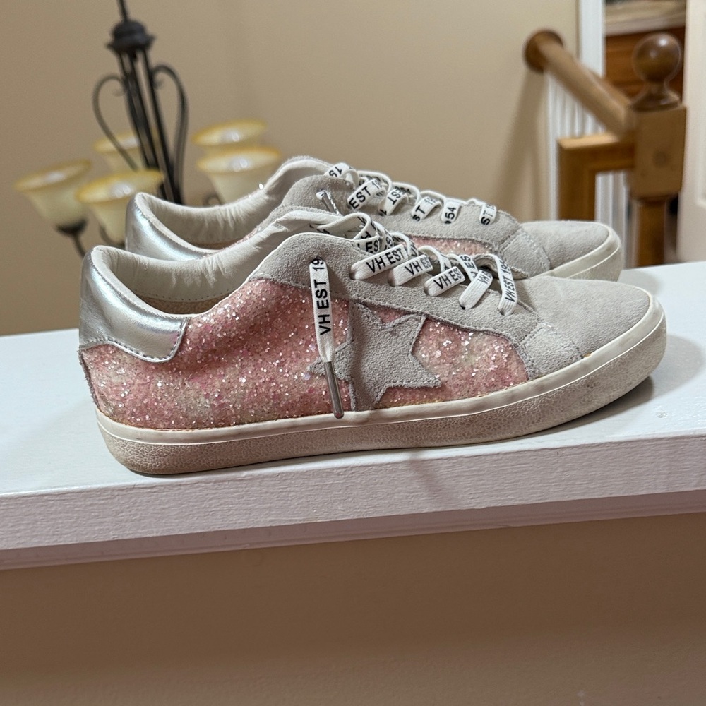 Vintage Havana Pink and Silver Sneakers